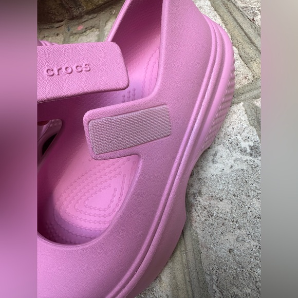 Crocs Stomp Mary Jane Platform Sandals – Pink – Men’s 2 / Women’s 4 - Picture 8 of 13